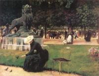 Charles Courtney Curran - In the Luxembourg Garden